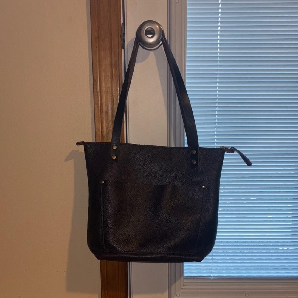 Portland Leather Goods Small Tote Bag - Cold Brew